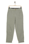 Democracy Twill Tapered Side Panel Straight Leg Jeans In Deep Seagrass