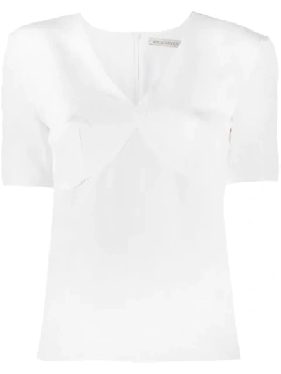 Emilia Wickstead Short-sleeved Blouse In 003 Cream