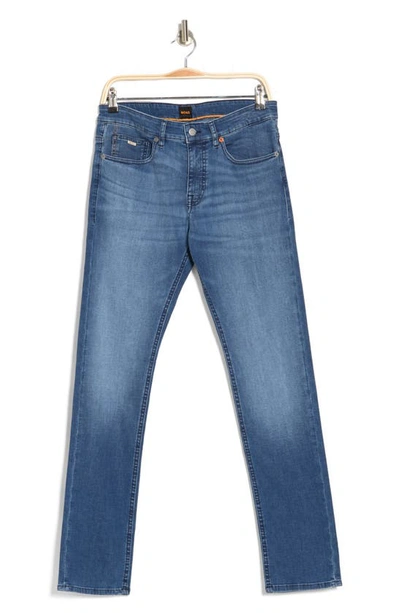 Hugo Boss Delaware Slim Jeans In Medium Blue