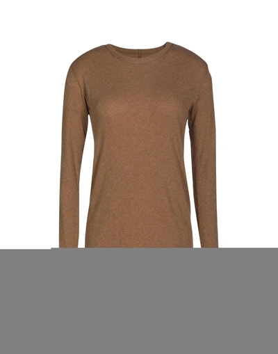 Enza Costa Sweater In Light Brown