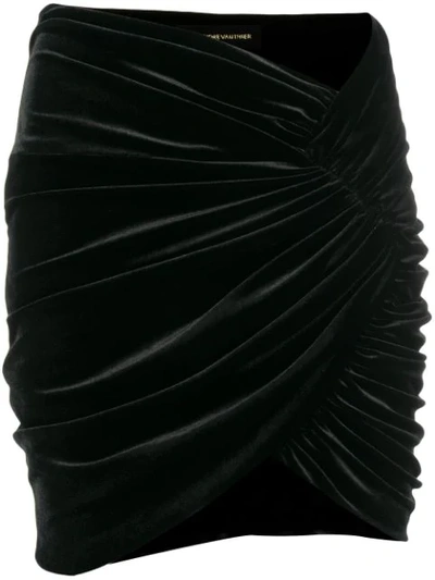 Alexandre Vauthier Fitted Short Skirt In Black