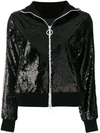 Gaëlle Bonheur Gaelle Bonheur Zipped Embellished Jacket - Black