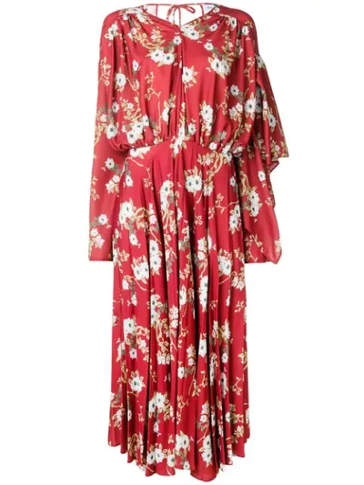 Act N°1 Floral-print Dress - Red