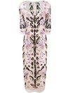 Temperley London Pardus Fitted Dress In Pink