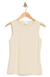 Nordstrom Rack Sculpted Tank Top In Beige Oak