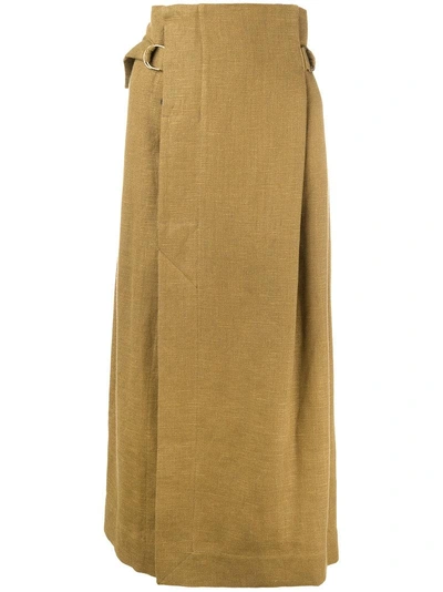 Vivienne Westwood Anglomania Paperbag Waist Skirt In Green