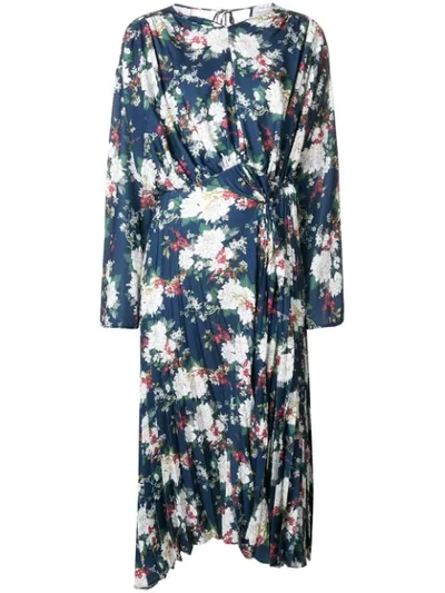 Act N°1 Floral-print Dress - Blue