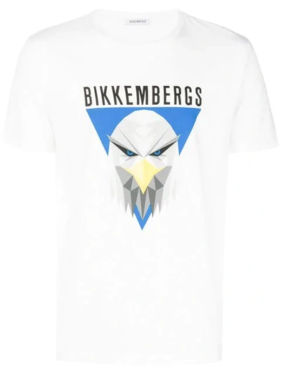 Dirk Bikkembergs Eagle Print T-shirt In White