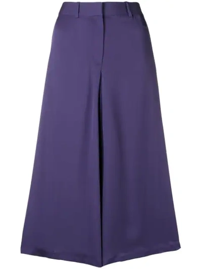 Theory A-lyne Mid Skirt In Purple