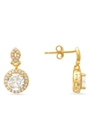 Queen Jewels Cubic Zirconia Drop Earrings In Gold