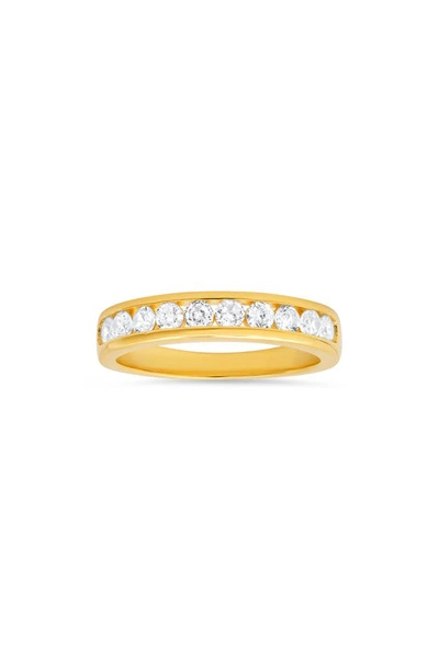 Queen Jewels Channel Set Cubic Zirconia Ring In Gold