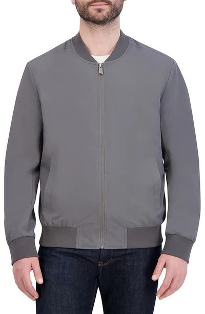 Cole Haan Bomber Jacket In Grey