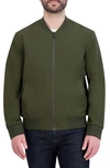 Cole Haan Bomber Jacket In Olive Green
