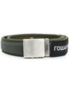 Gosha Rubchinskiy Logo Buckle Belt In Green