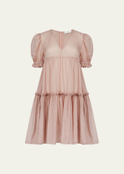 Nina Ricci Silk Cotton Blend Babydoll Dress In U2748