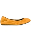 Lanvin Ballerina Flats In Orange