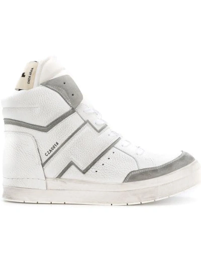 Cinzia Araia Ankle Lace-up Sneakers - White