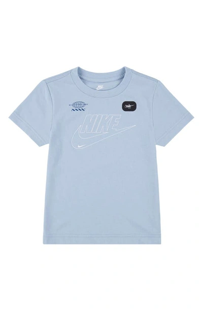 Nike Kids' Club Logo T-shirt In Light Armory Blue