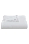 Calvin Klein Honeycomb Cotton Blanket In White