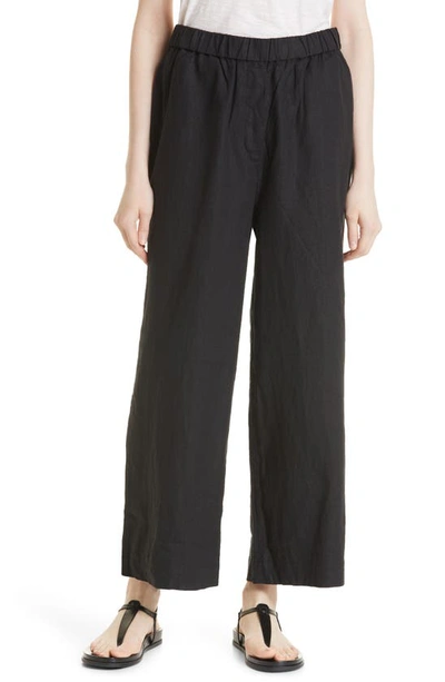 Masai Copenhagen Parini Linen Pull-on Pants In Black