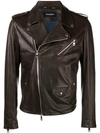 Dolce & Gabbana Biker Jacket In Brown