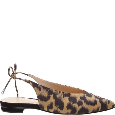 Schutz Percefi Flat In Caramel Leopard