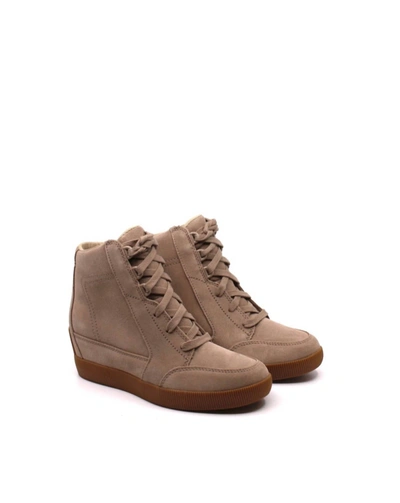Sorel Out 'n About Wedge Omega In Taupe/gum In Multi