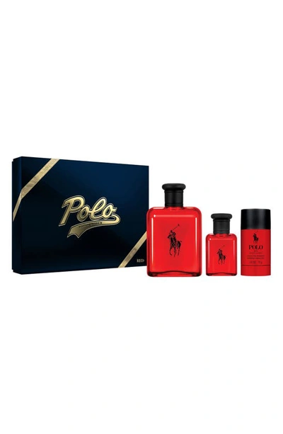 Ralph Lauren Red Eau De Toilette Set (limited Edition) $181 Value In White