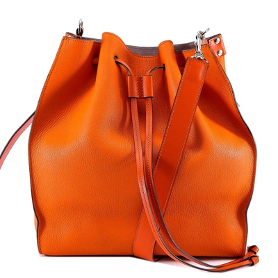 Jw Anderson Drawstring Shoulder Bag In Orange