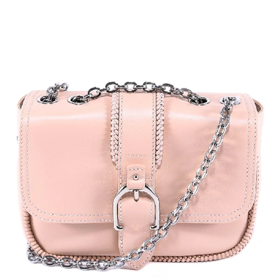 Longchamp Buckle Shoulder Bag In Pink