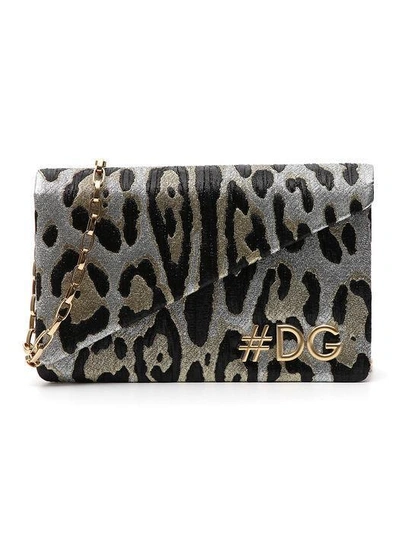 Dolce & Gabbana Dg Leopard Print Shoulder Bag In Multi
