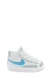 Nike Kids' Blazer Mid '77 Sneaker In Summit White/aquarius Blue/photon Dust