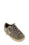 Shushop Kids' Paula Sneaker In Olive Canvas