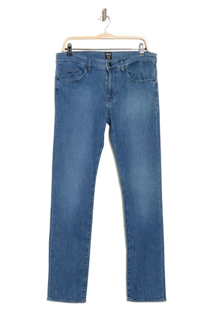 Hugo Boss Delaware Slim Fit Jeans In Medium Blue