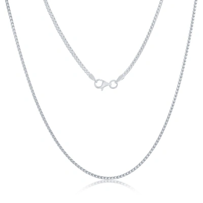 Simona Franco Chain 1.5mm Sterling Silver Or Gold Plated Over Sterling Silver 20" Necklace In Metallic