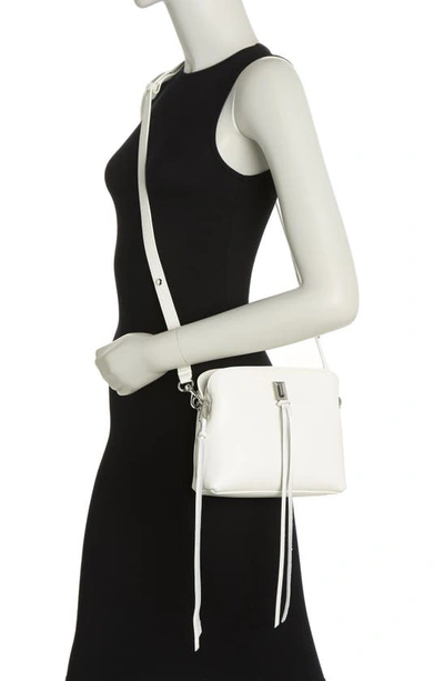 Rebecca Minkoff Darren Small Leather Crossbody Bag In Optic White