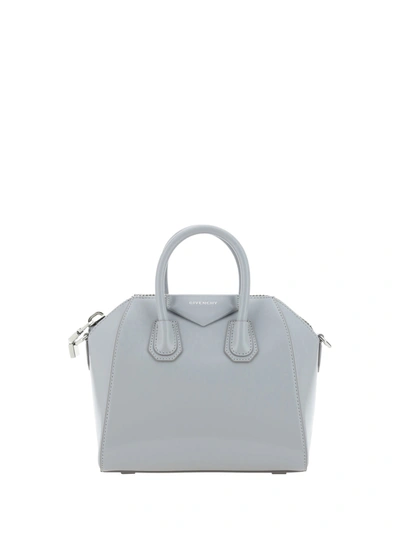 Givenchy Antigona Mini Tote Handbag In Light Grey
