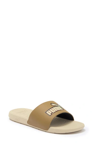 Puma Cool Cat 2.0 Stacked Slide Sandal In Toasted-putty- Red