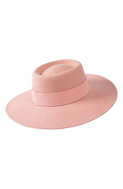 Modern Monarchie Wool Cordobes Hat In Pink