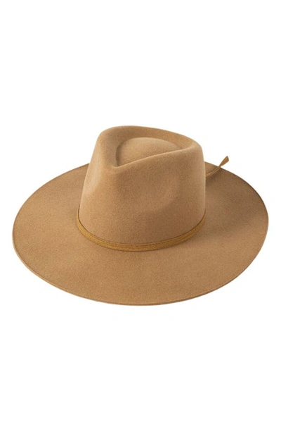 Modern Monarchie Wide Brim Wool Fedora In Neutral