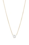 Nadri Heart Pendant Necklace In Gold