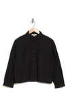 Habitual Cotton Button-up Shirt In Black