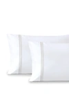 Pure Parima Set Of 2 Triple Luxe 700 Thread Count Sateen Pillowcases In Nickel