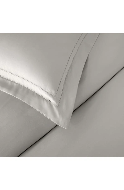 Pure Parima 500 Thread Count 100% Certified Egyptian Cotton Sateen Double Hemstitch Yalda Duvet Cove In Grey