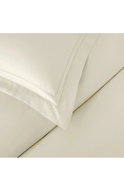 Pure Parima 500 Thread Count 100% Certified Egyptian Cotton Sateen Double Hemstitch Yalda Duvet Cove In Ivory