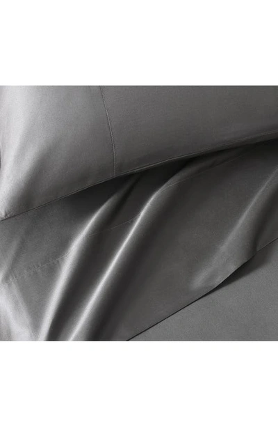 Pure Parima Set Of 2 Ultra 400 Thread Count Sateen Pillowcases In Charcoal
