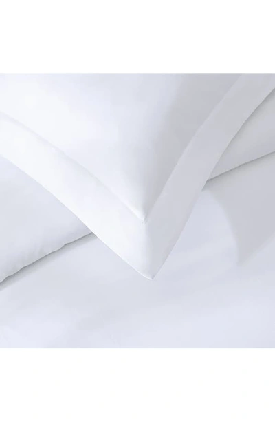 Pure Parima Solid 400 Thread Count 100% Cotton Ultra Sateen Duvet Cover Set In White