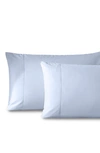 Pure Parima Set Of 2 Ultra 400 Thread Count Sateen Pillowcases In Icy Blue