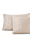 Pure Parima Yalda Set Of 2 400 Thread Count Pillowcases In Soft Peach