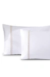 Pure Parima Set Of 2 Triple Luxe 700 Thread Count Sateen Pillowcases In Gold